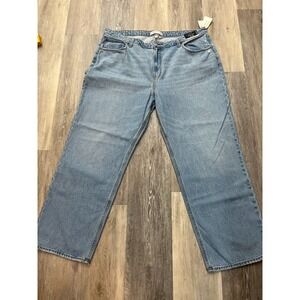 NWT Abercombie & Fitch x Jen Reed The Loose High Rise Jeans Sz 35/20R Curve Love